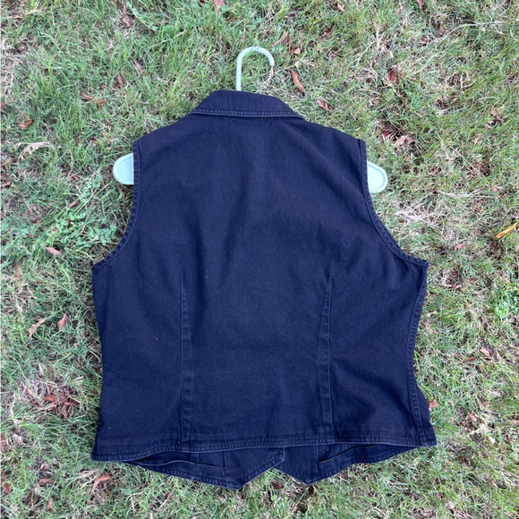 Liz Claiborne Black Denim Vest - Picture 7 of 7